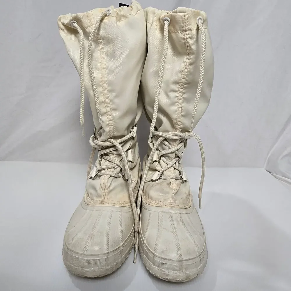 Vintage Sorel Kaufman Snowcat Canada Boots Women 6 Insulated Winter Gorpcore Ski